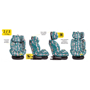 Cosatto All In All Group 0+/1/2/3 Car Seat - Mini Mermaid - Info 2/3