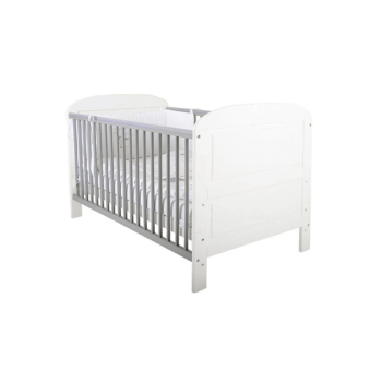 East Coast Angelina Cot Bed - White / Grey