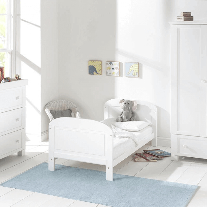 East Coast Angelina Cot Bed - White - Lifestyle 2