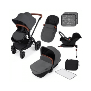 Ickle Bubba Stomp V3 All-In-One Travel System & Isofix Base - Graphite Grey / Black