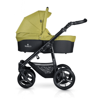 Venicci Soft 3-in-1 Travel System - Denim Green / Black - Carrycot