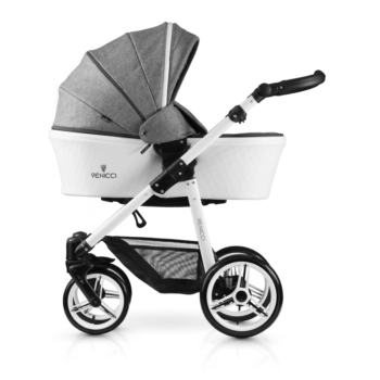 Venicci Pure 3-in-1 Travel System - Denim Grey - Carrycot