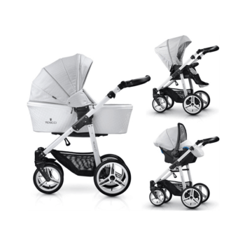 Venicci Pure 3-in-1 Travel System - Stone Grey