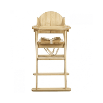 East Coast All Wood Folding Highchair Front