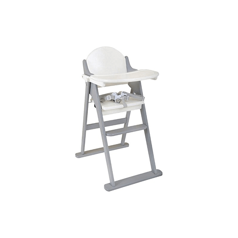 East Coast Folding Highchair - White and Grey
