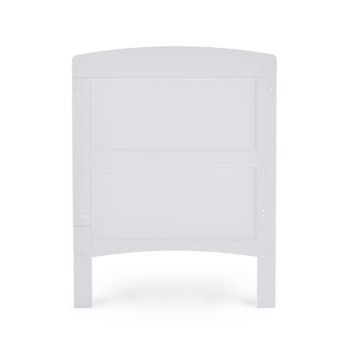 Grace Cot Bed- White- Cot End View