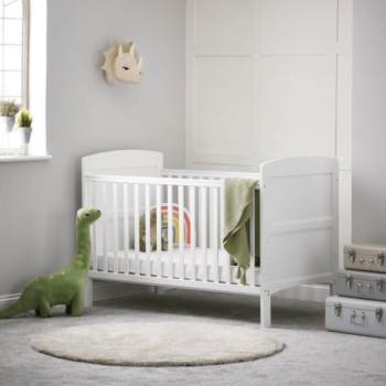 Grace Cot Bed- White- Lifestyle Image