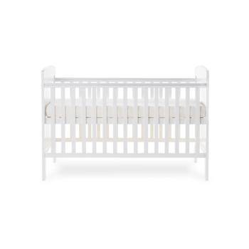 Grace Cot Bed- White- Side Image Highest Level