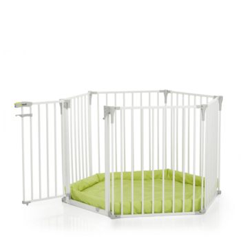Hauck Babypark, 6 Sided Playpen with Playmat - White