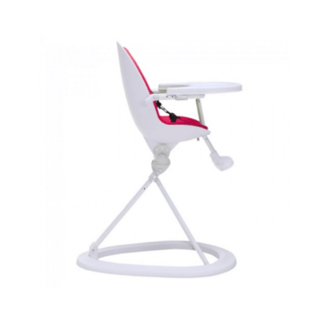 Ickle Bubba Orb Highchair - Pink on White Frame Side