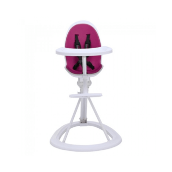 Ickle Bubba Orb Highchair - Purple on White Frame Front