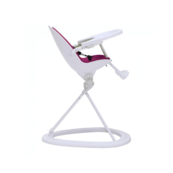 Ickle Bubba Orb Highchair - Purple on White Frame Recline