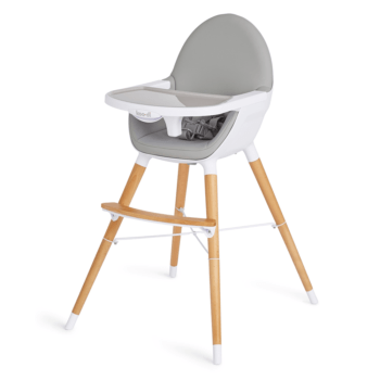 Koo-Di Duo Woodlen Highchair- Side View