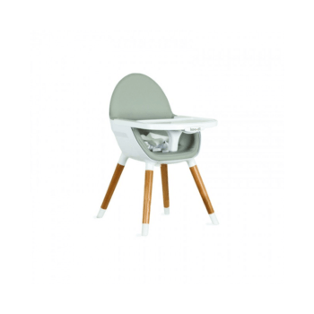 Koo-Di Duo Wooden Highchair - Grey and Beech Short