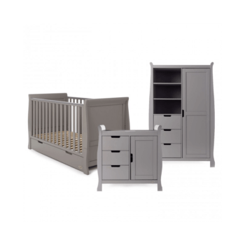 Obaby Stamford 3 Piece Room Set - Taupe Grey