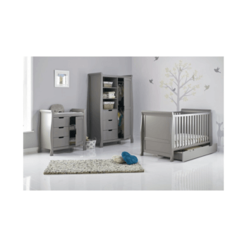 Obaby Stamford 3 Piece Room Set - Taupe Grey Inside Open