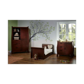 Obaby Stamford 3 Piece Room Set Walnut Bed Changer Wardrobe