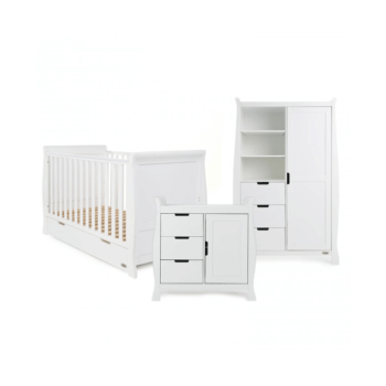 Obaby Stamford 3 Piece Room Set - White