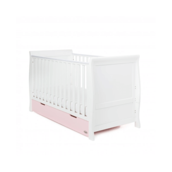 Obaby Stamford 3 Piece Room Set - White with Eton Mess Cot 2