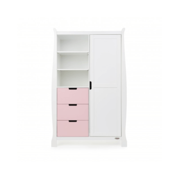 Obaby Stamford 3 Piece Room Set - White with Eton Mess Wardrobe