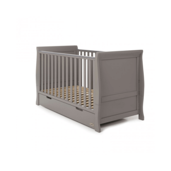 Obaby Stamford Cot Bed 2 Piece Room Set - Taupe Grey Cot