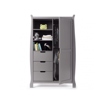 Obaby Stamford Double Wardrobe - Taupe Grey Full