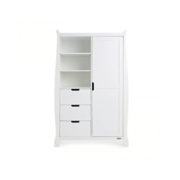 Obaby Stamford Double Wardrobe - White