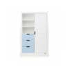 Obaby Stamford Double Wardrobe - White with Bonbon Blue