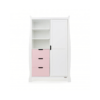 Obaby Stamford Double Wardrobe - White with Eton Mess