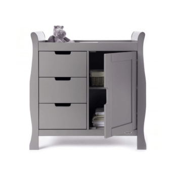 Obaby Stamford Mini 2 Piece Room Set - Taupe Grey Changer