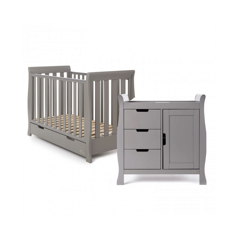 Photos - Kids Furniture Obaby Stamford Mini 2 Piece Room Set - Taupe Grey BSR6800TG 