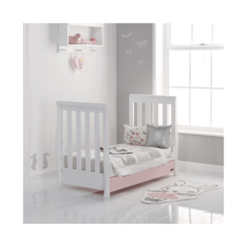 Obaby Stamford Mini 3 Piece Room Set - White with Eton Mess Bed