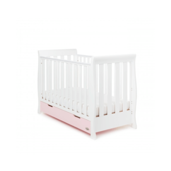 Obaby Stamford Mini 3 Piece Room Set - White with Eton Mess Cot 2