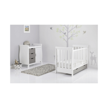 Obaby Stamford Mini 3 Piece Room Set - White with Taupe Grey Inside