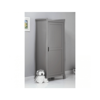 Obaby Stamford Single Wardrobe - Taupe Grey Inside closed