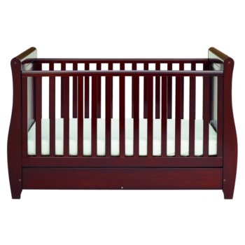 Stella Sleigh Cot Bed - Brown-3