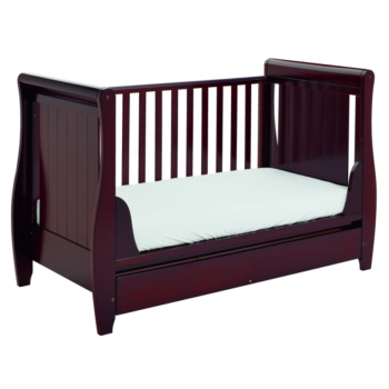 Stella Sleigh Cot Bed - Brown-4