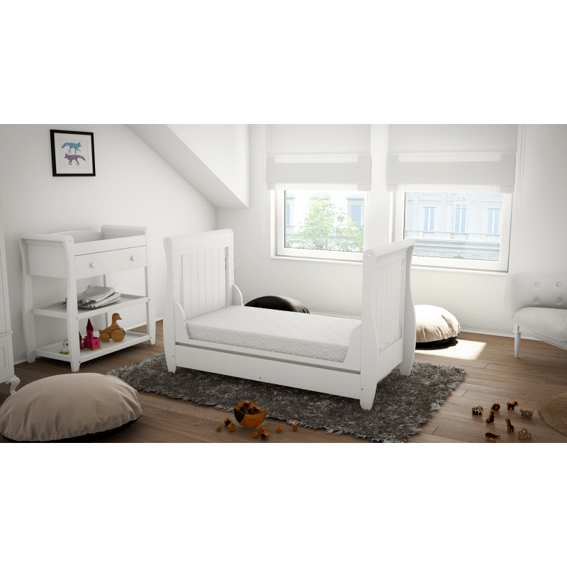 Babymore stella sale sleigh cot bed