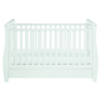 Stella Sleigh Cot Bed - White-4