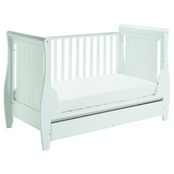 Stella Sleigh Cot Bed - White-5