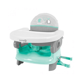 Summer Infant Deluxe Comfort Folding Booster Seat - Teal Grey