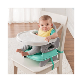 Summer Infant Deluxe Comfort Folding Booster Seat - Teal Grey Inside