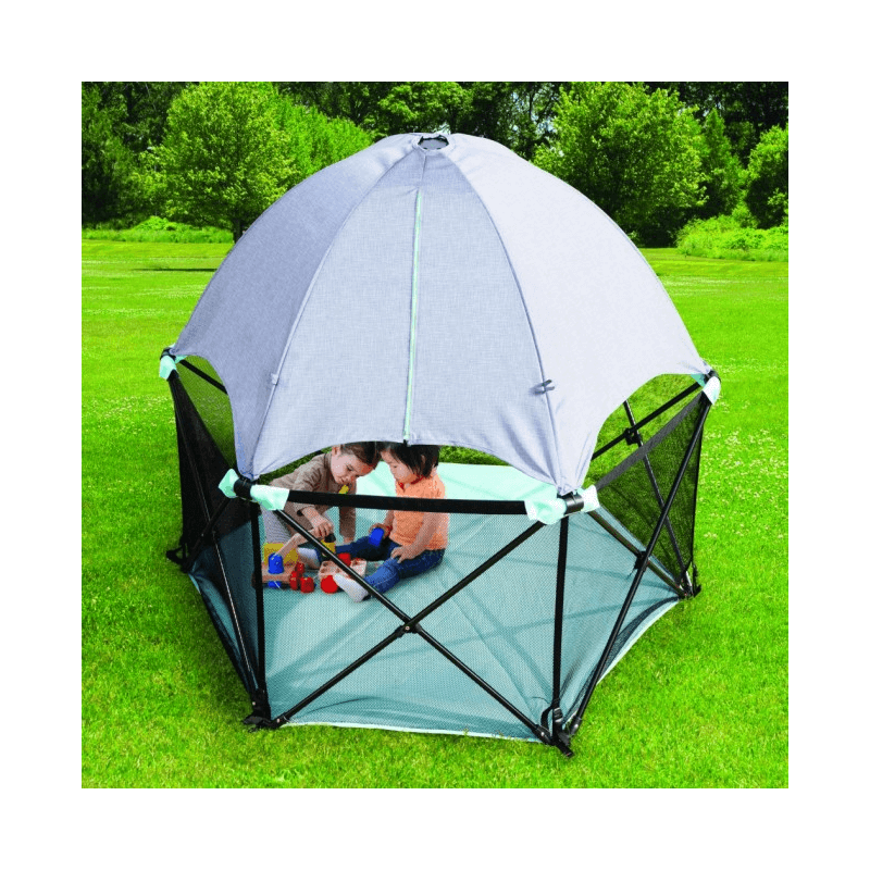 Summer infant pop n play sales with canopy