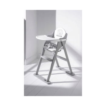 Tiny Tatty Teddy White and Grey Folding Highchair Inside