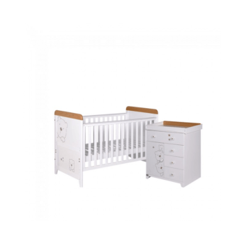 Tutti Bambini 2 Piece 3 Bears Room Set - Beech-White