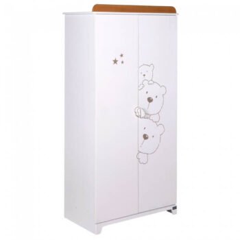 Tutti Bambini 3 Bears Wardrobe - Beech-White