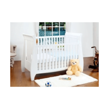 Tutti Bambini Lucas 2 Piece Sleigh Room Set - White Cot