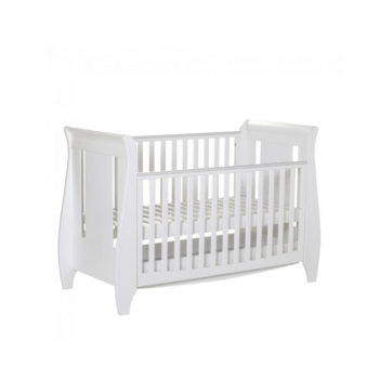 Tutti Bambini Lucas 3 Piece Sleigh Room Set - White Cot 2