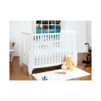 Tutti Bambini Lucas 3 Piece Sleigh Room Set - White Cot Inside