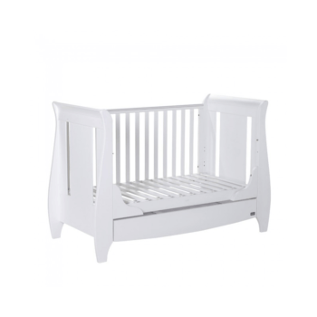 Tutti Bambini Lucas 3 Piece Sleigh Room Set - White Cot Side